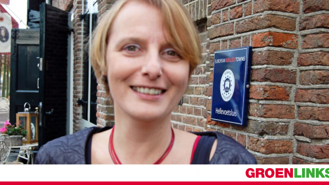 Bianca Verschoor Fractie Voorzitter GroenLinks Hellevoetsluis . Foto L.Blok 2017